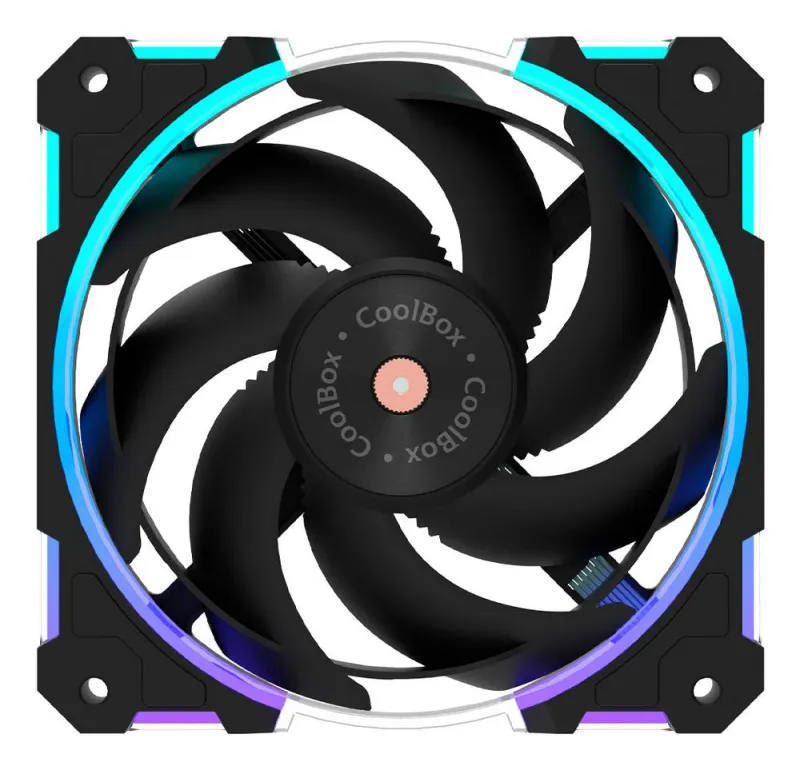 Ventilador caja coolbox 120 mm  x12 ring argb