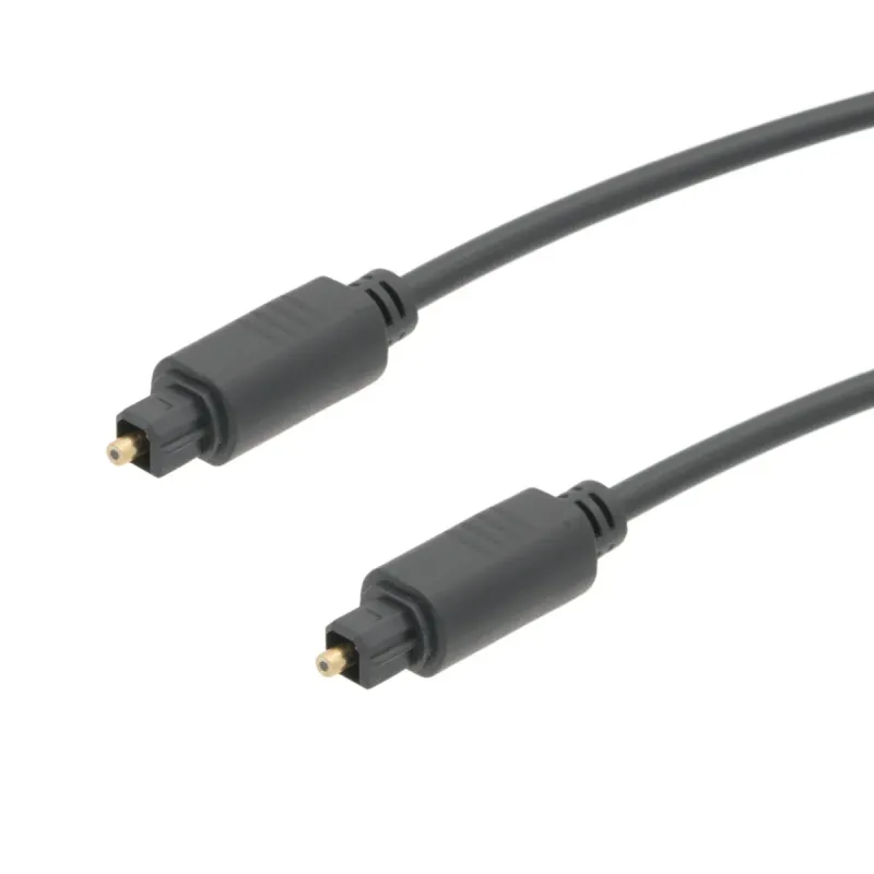 Cable Fibra Óptica TOSLINK 4.0mm - Conexión Macho a Macho de 10m de Alta Calidad