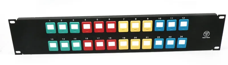 24 PUERTOS PATCH PANEL VACIO, 19"