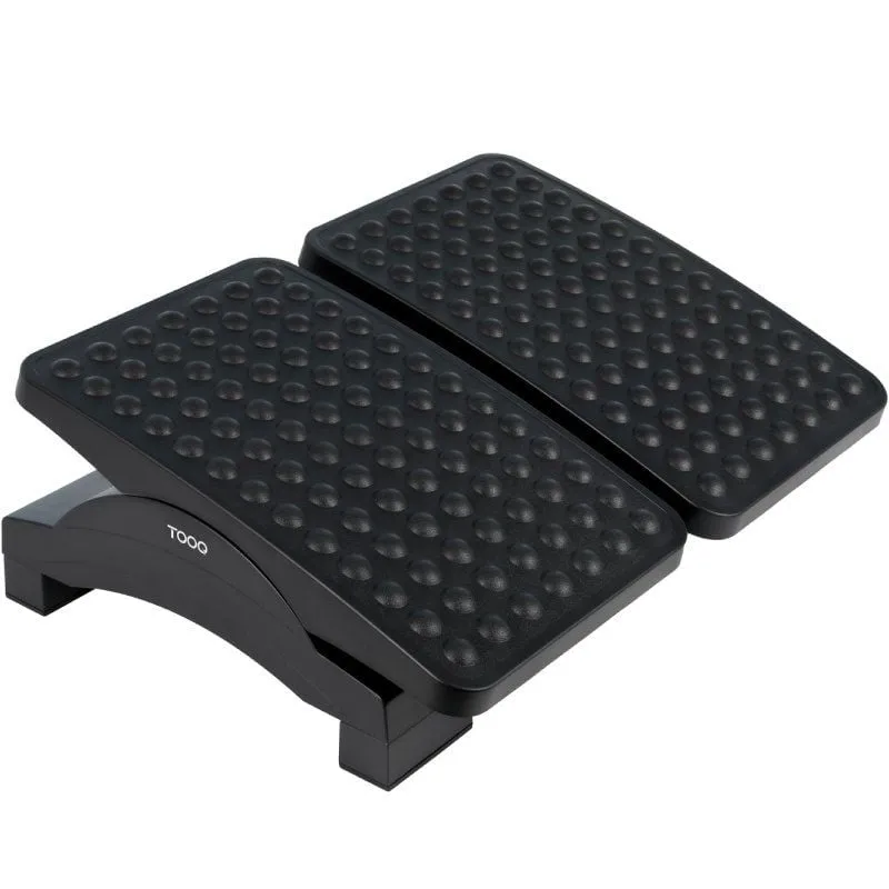 Reposapiés Ajustable/ Inclinable TooQ TQFR0604-B/ 430 x 320 x 105-130 mm