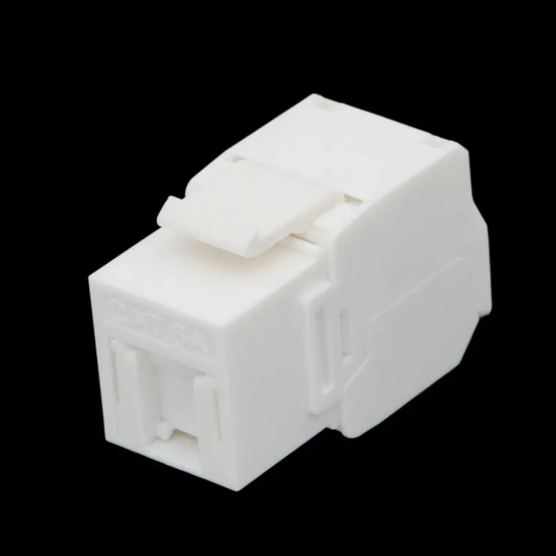 Keystone U/UTP Cat.6A hembra tool-less con tapa antipolvo