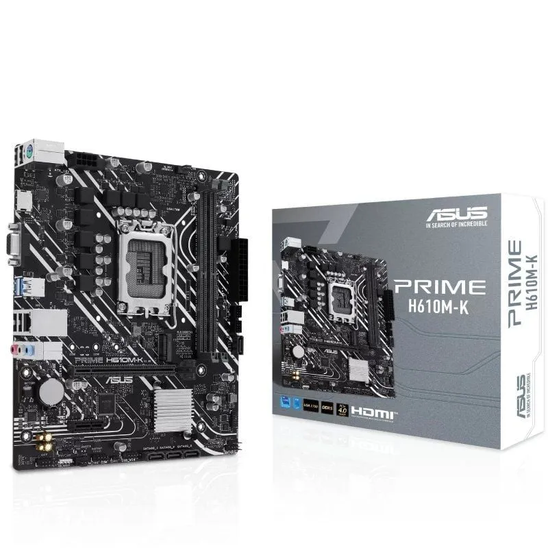 Placa Base Asus Prime H610M-K Socket 1700/ DDR5/ PCIe 4.0/ Micro ATX