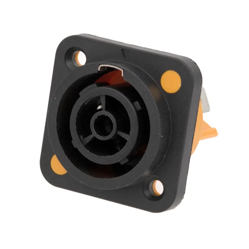 Base hembra para connectores de corriente 3 Contactos 20A, compatible con powerCON TRUE1