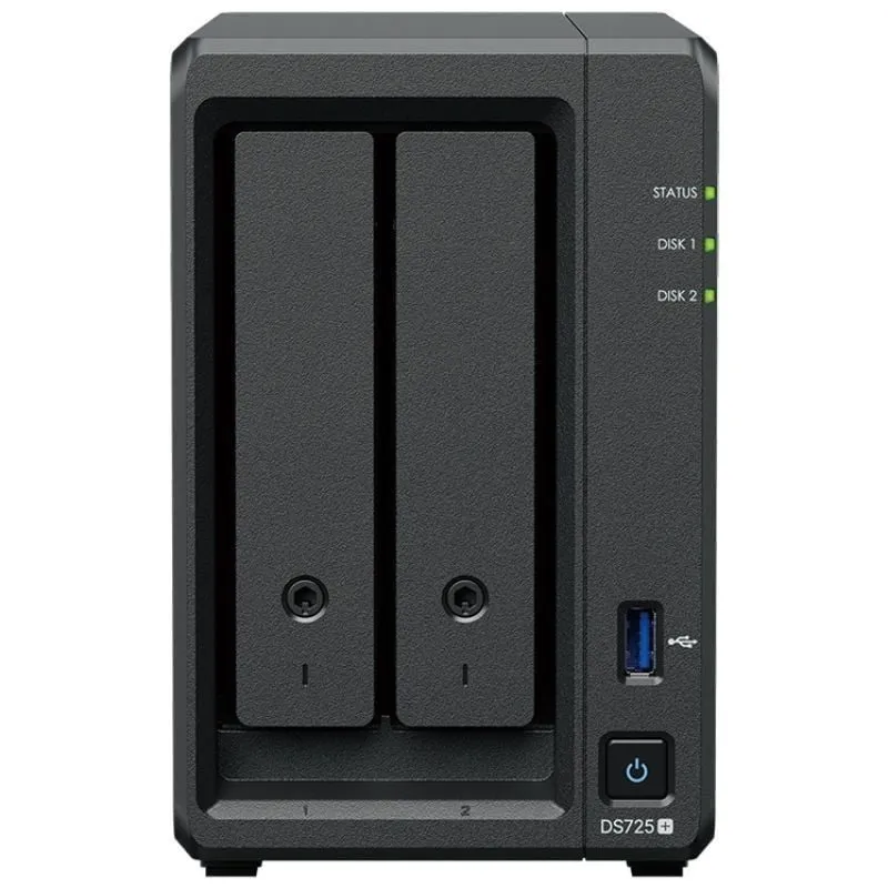 NAS Synology Diskstation DS725+/ 2 Bahías 3.5'- 2.5'/ 4GB DDR4/ Formato Torre