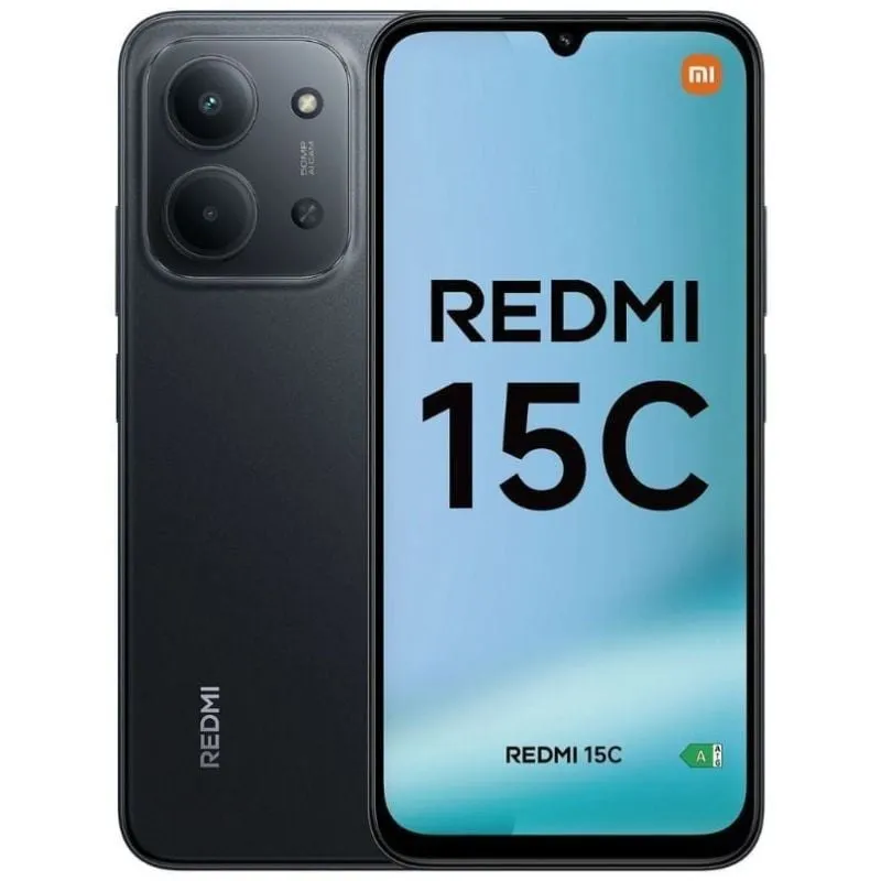 Smartphone Xiaomi Redmi 15C 4GB/ 128GB/ 6.9'/ Negro