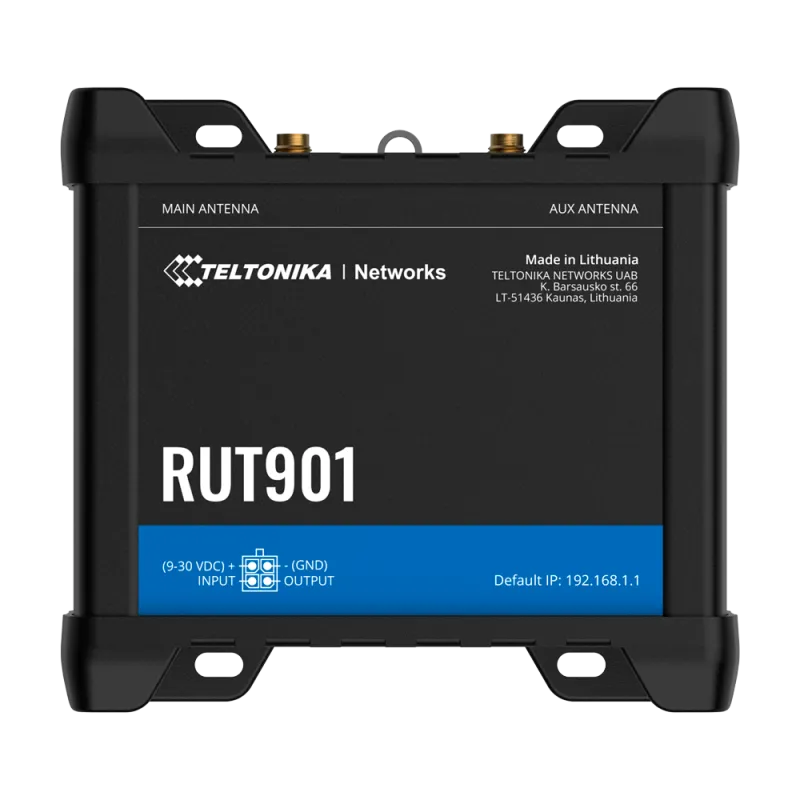 TELTONIKA TK-RUT901 - Router Industrial 4G LTE Cat 4 (150/50 Mbps)