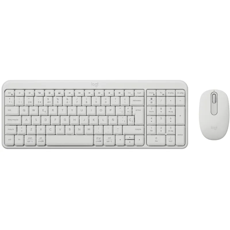 Teclado y Ratón Inalámbricos Logitech Wireless Combo MK250/ Blanco