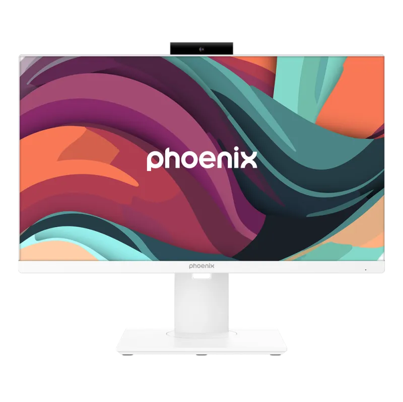 Barebone all in one phoenix campro 24 pulgadas blanco placa asus h610t2 lga1700 ddr5 adaptador 120w