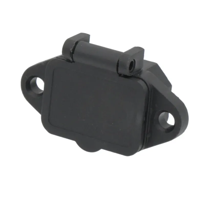 Base IEC C14 con Patillas para Montaje en Panel - Macho 250/10A (FastON de 4.75mm) con Tapa Abatible Vertical