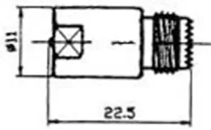 FME MACHO- MINI UHF HEMBRA — imagen 2