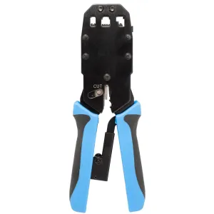 TENAZA CRIMPAR, COTAR Y PELAR, 10P10C, AMP 8P8C/RJ45, 6P6C/RJ12,6P4C/RJ11, 4P4C-4P2C, DEC 6P6C — imagen 2