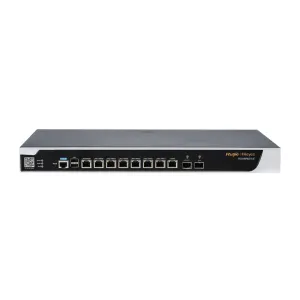 Ruijie Router Cloud - 8 Puertos GE+ 1 SFP Gigabit + 1 SFP+ 10Gigabit - Router + Funciones Firewall - Admite hasta 9 WAN para failover o balanceo - Hasta 2500 Mbps de ancho de banda - Hasta 2000 usuarios recomendados — imagen 1