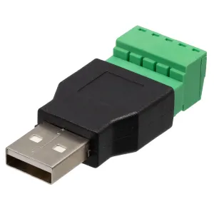 USB A macho con terminales — imagen 1