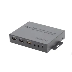 Extensor Splitter 1x4 1080p con KVM | Loop Back | IR | 200m — imagen 2