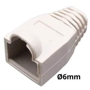 Capuchón protector para conector RJ45 para cable de Ø6mm  con burbuja, Gris — imagen 1