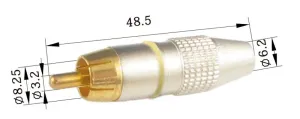 RCA Macho Oro, Metal, Linia Amarilla — imagen 2