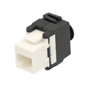 RJ45 UTP Keystone Cat.6A sin herramientas, 180 grados — imagen 1
