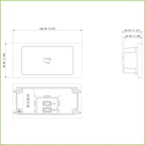 Estación Exterior Modular para Videoportero IP con Lector de tarjetas para Series VTO4202F-X — imagen 2