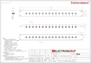 19" 1U F patch panel 16 puertos — imagen 2