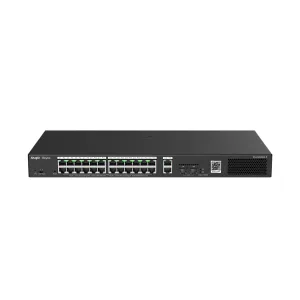 Reyee Switch PoE Cloud Gestionable - 24 PoE 802.3af/at + 2 SFP + 2 uplink RJ45 - Máximo 370W — imagen 1