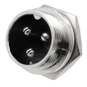 Conector chasis GX16 macho 3 pines — imagen 1