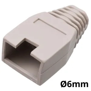 Capuchón protector para conector RJ45 para cable de Ø6mm, Gris — imagen 1