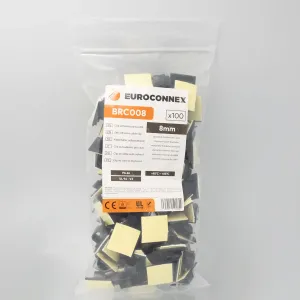 Clip adhesivo de sujecion para cable/tubo de 5mm — imagen 2