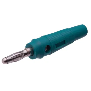 4mm. BANANA MACHO, NIQUEL, VERDE — imagen 1