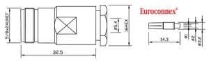 RG-58, N Hembra Soldar, PTFE — imagen 2