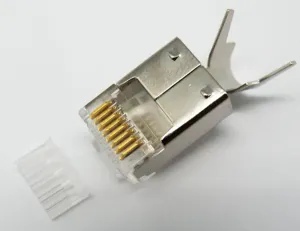 RJ45 HIROSE corto Cat.6 FTP(BLINDADO) + GUIA 8P8C 50U" — imagen 1