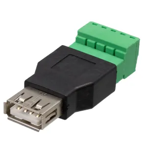 USB A Hembra con terminales — imagen 1