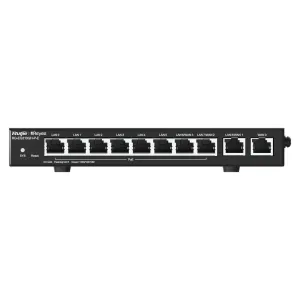 Reyee Router PoE Controlador Cloud - 9 Puertos GE LAN + 1 Puerto GE WAN - 8 Puertos PoE+ 802.3af/at / Hasta 110W en total - Admite hasta 4 WAN para failover o balanceo - Hasta 1500 Mbps de ancho de banda — imagen 2