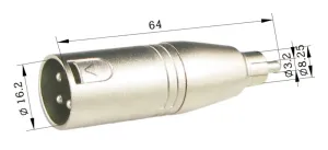 3p XLR Macho a RCA Macho — imagen 2