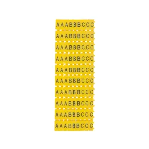 Pack marcadores clip para cable A|B|C [4 a 5mm] | 90pcs — imagen 1