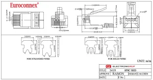 RJ45 Cat.5e FTP(BLINDADO) + GUIA 8P8C 50U", PARA CABLE FLEXIBLE — imagen 2