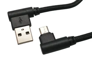 USB A Macho a Micro USB macho, 1.5m Conectores Acodados — imagen 1