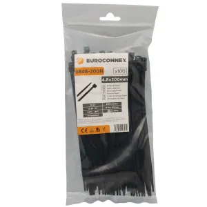 4.8x380mm Negro, Brida Nylon 66 — imagen 3