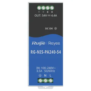 Fuente de alimentación Industrial Reyee - Salida DC 54 V 4,4A / 240 W - 2 salidas DC - 125x52x110 mm - Montaje en carril DIN — imagen 2