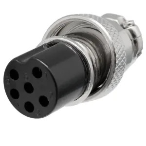 Conector aéreo GX16 hembra 6 pines — imagen 1