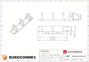Pasacables metalico, 10" — imagen 2