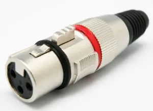 3p XLR Hembra Aerea, Linea Roja — imagen 1