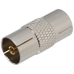 Conjunto cable de antena COAXIAL 2,5m negro con ferritas Macho - Macho y adaptador Hembra - Hembra — imagen 3