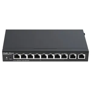 Reyee Router PoE Controlador Cloud - 9 Puertos GE LAN + 1 Puerto GE WAN - 8 Puertos PoE+ 802.3af/at / Hasta 110W en total - Admite hasta 4 WAN para failover o balanceo - Hasta 1500 Mbps de ancho de banda — imagen 1