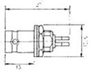TWIN-BNC HEMBRA CHASIS — imagen 2