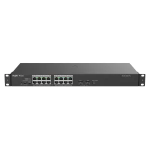 Reyee Switch PoE Sobremesa - 16 Puertos RJ45 + 2 Uplink SFP - 16 Puertos Gigabit + 2 Puertos Gigabit - 16 Puertos PoE+ 802.3af/at | Potencia total 247W - Aislado de Puertos / Flow Control - Plug and Play — imagen 4