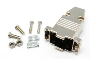 9P. CARCASA SUB-D METALICA Y TORNILLOS CORTOS — imagen 1