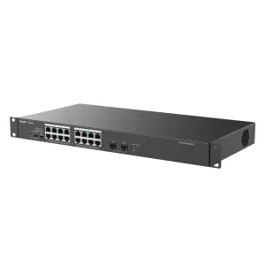 Reyee Switch PoE Sobremesa - 16 Puertos RJ45 + 2 Uplink SFP - 16 Puertos Gigabit + 2 Puertos Gigabit - 16 Puertos PoE+ 802.3af/at | Potencia total 247W - Aislado de Puertos / Flow Control - Plug and Play — imagen 2