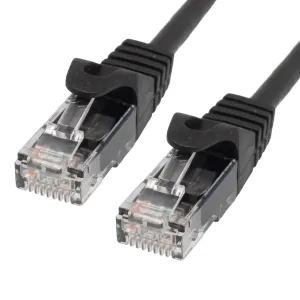 Cat.6A UTP LSZH 100% CU, 26AWG, 1m, Negro — imagen 1