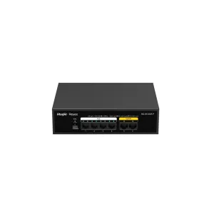 Reyee Switch PoE Sobremesa - Carcasa Metal - 6 puertos RJ45 10/100 Mbps - 4 Puertos PoE+ 802.3af/at + 2 Puertos Uplink - Plug and Play - Tecnología ahorro de energía — imagen 1