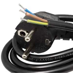 Cable Schuko a libre, 220V 3x1mm Ø, 1,8m. — imagen 2